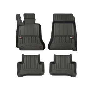 Mercedes C Class S204 Floor Mat - Omac - Premium TPE - Black - '10-'14 Mercedes C Class S204 Floor Mat - Omac - Premium TPE - Black - '10-'14